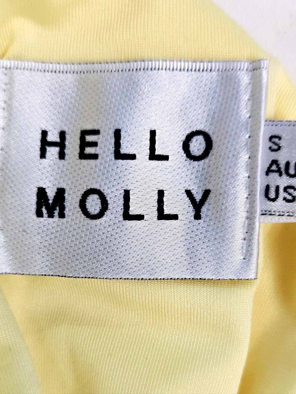 Hello Molly Butter Yellow Cowl Neck Maxi Dress Open Back Side Slit Formal Beachy - Picture 9 of 9
